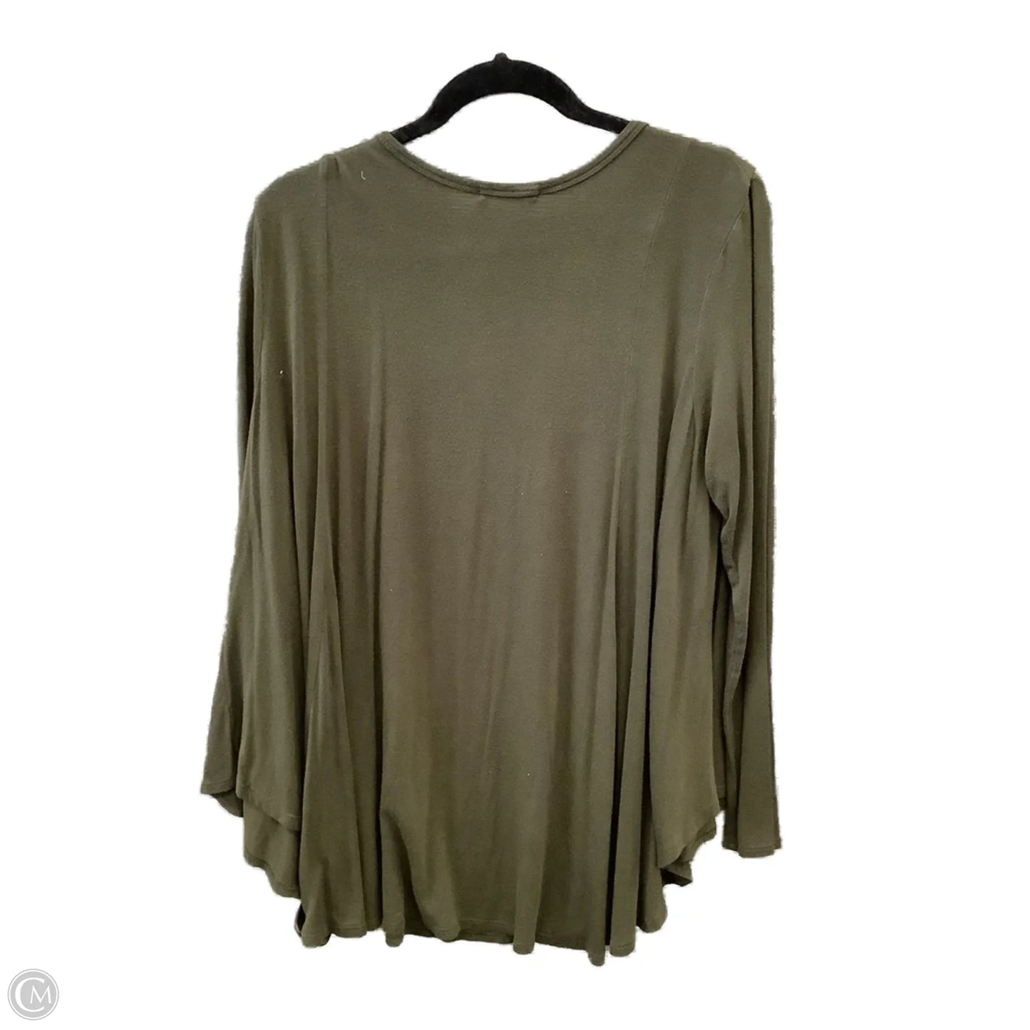 Tunic Long Sleeve By Cherish In Green, Size: L