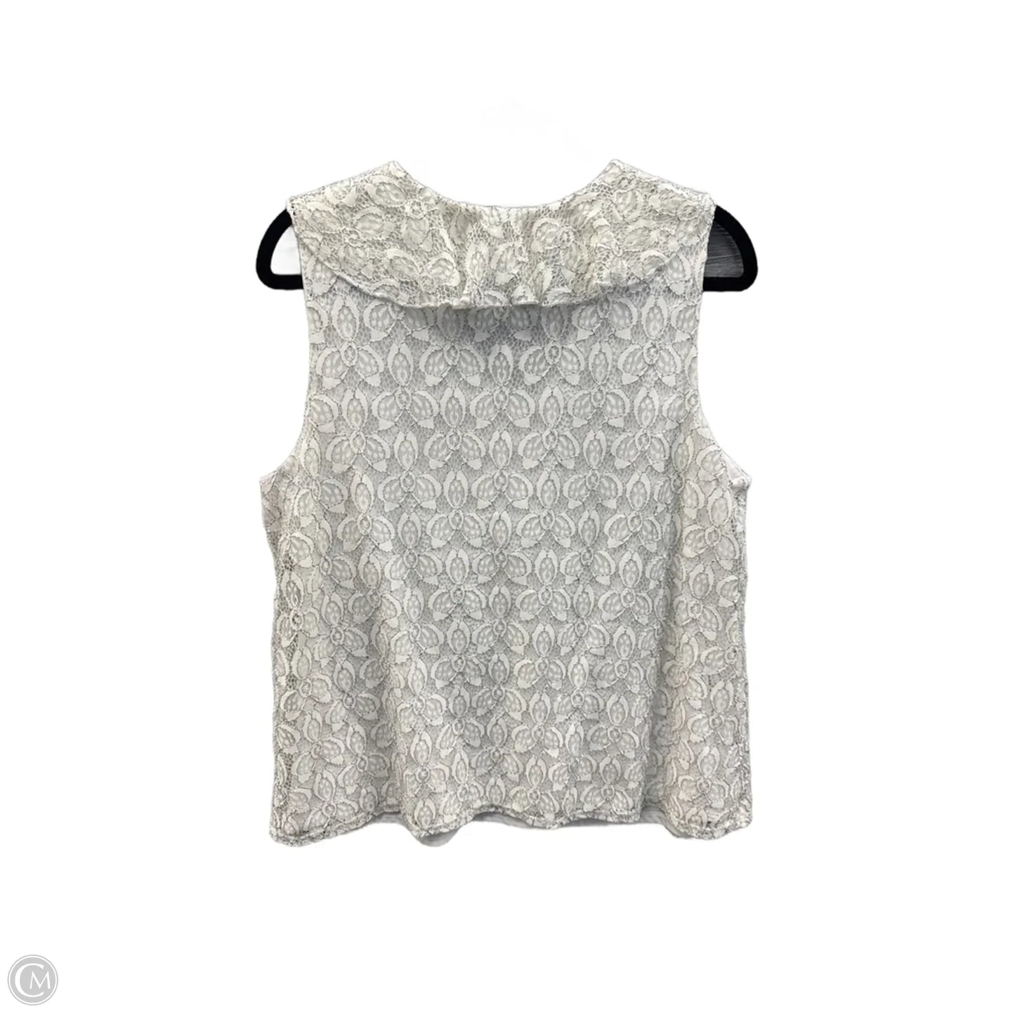 Top Sleeveless By Caution To The Wind In White, Size: 1x