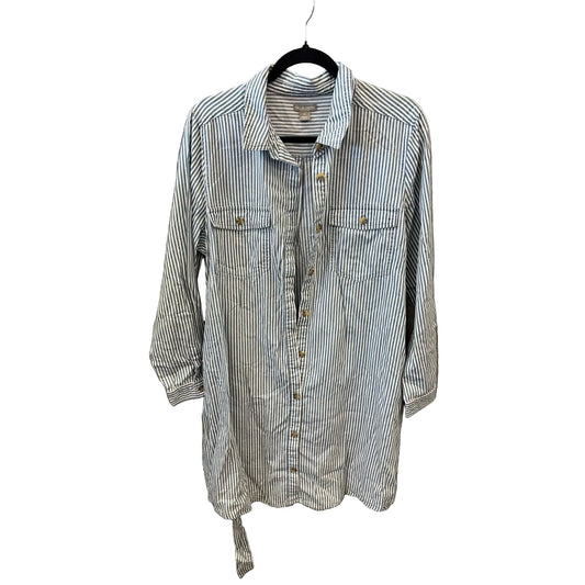 Dress Casual Short By Falls Creek In Blue, Size: 1x