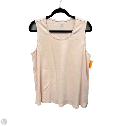 Top Sleeveless Basic By Cj Banks In Pink, Size: 1x