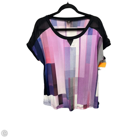 Top Short Sleeve By Worthington In Purple, Size: L