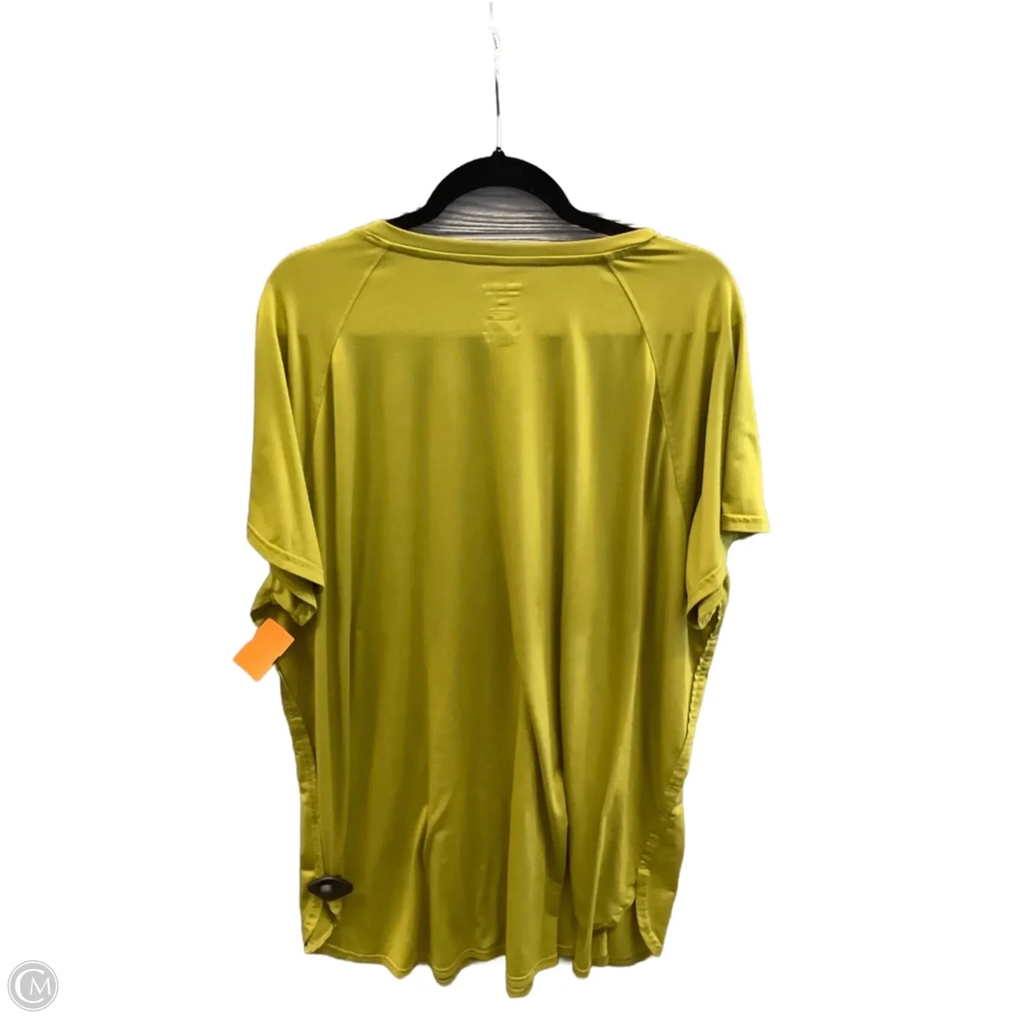 Athletic Top Short Sleeve By Tek Gear In Yellow, Size: 2x