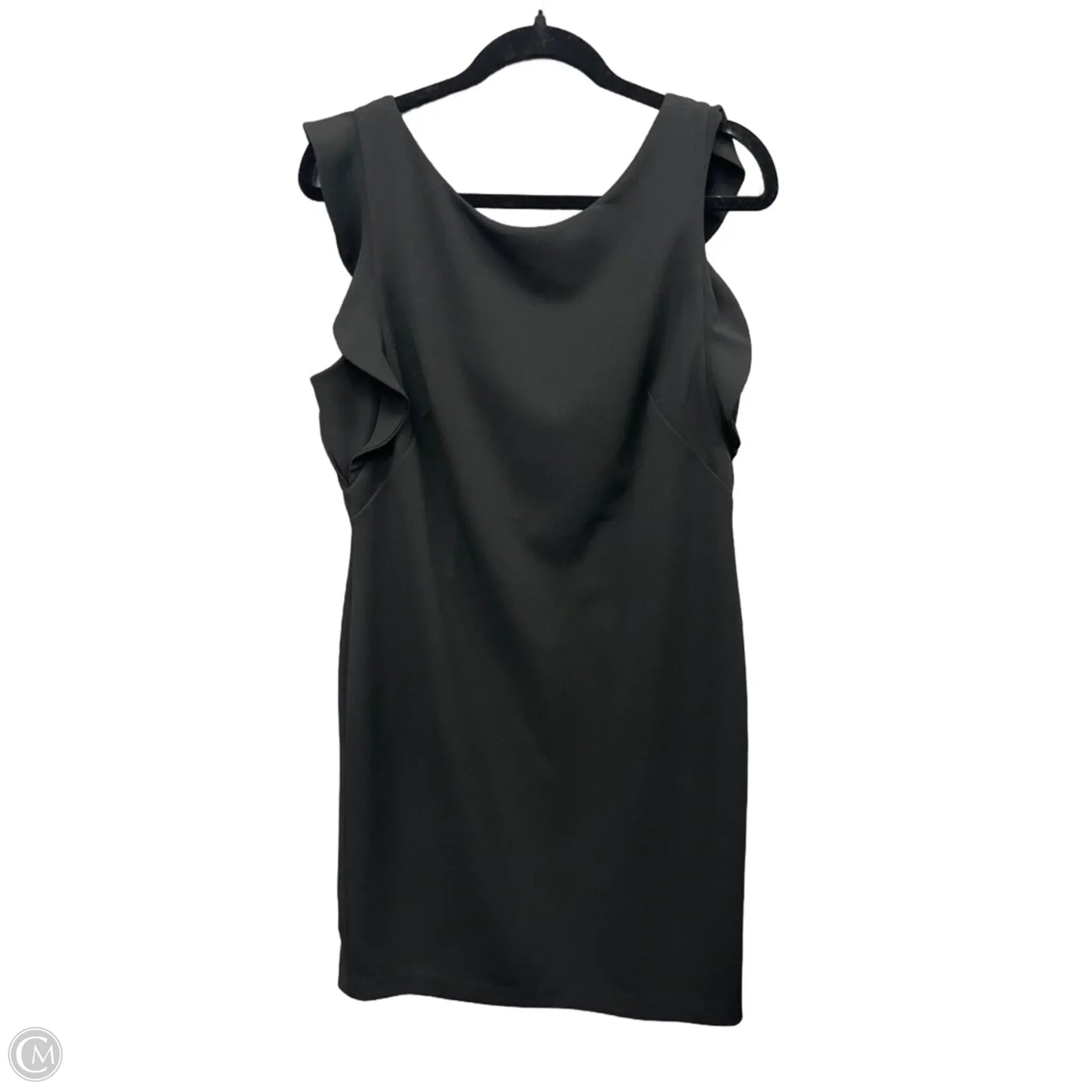 Dress Party Midi By Calvin Klein In Black, Size: Xl