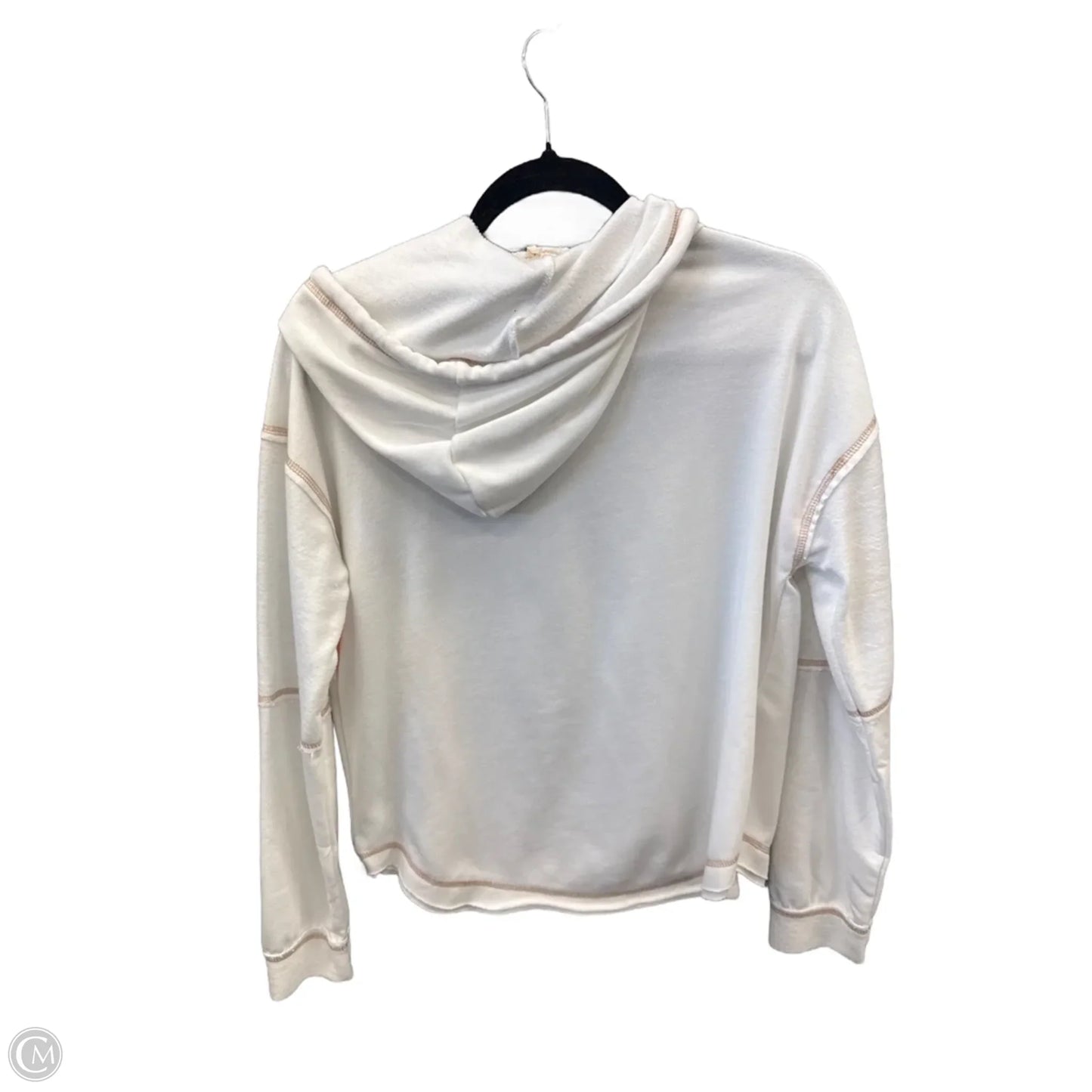 Top Long Sleeve By Hem & Thread In White, Size: S