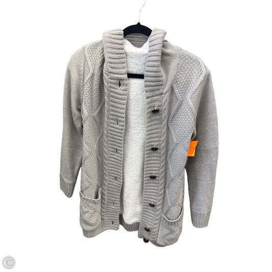 Sweater Cardigan By Clothes Mentor In Grey, Size: S