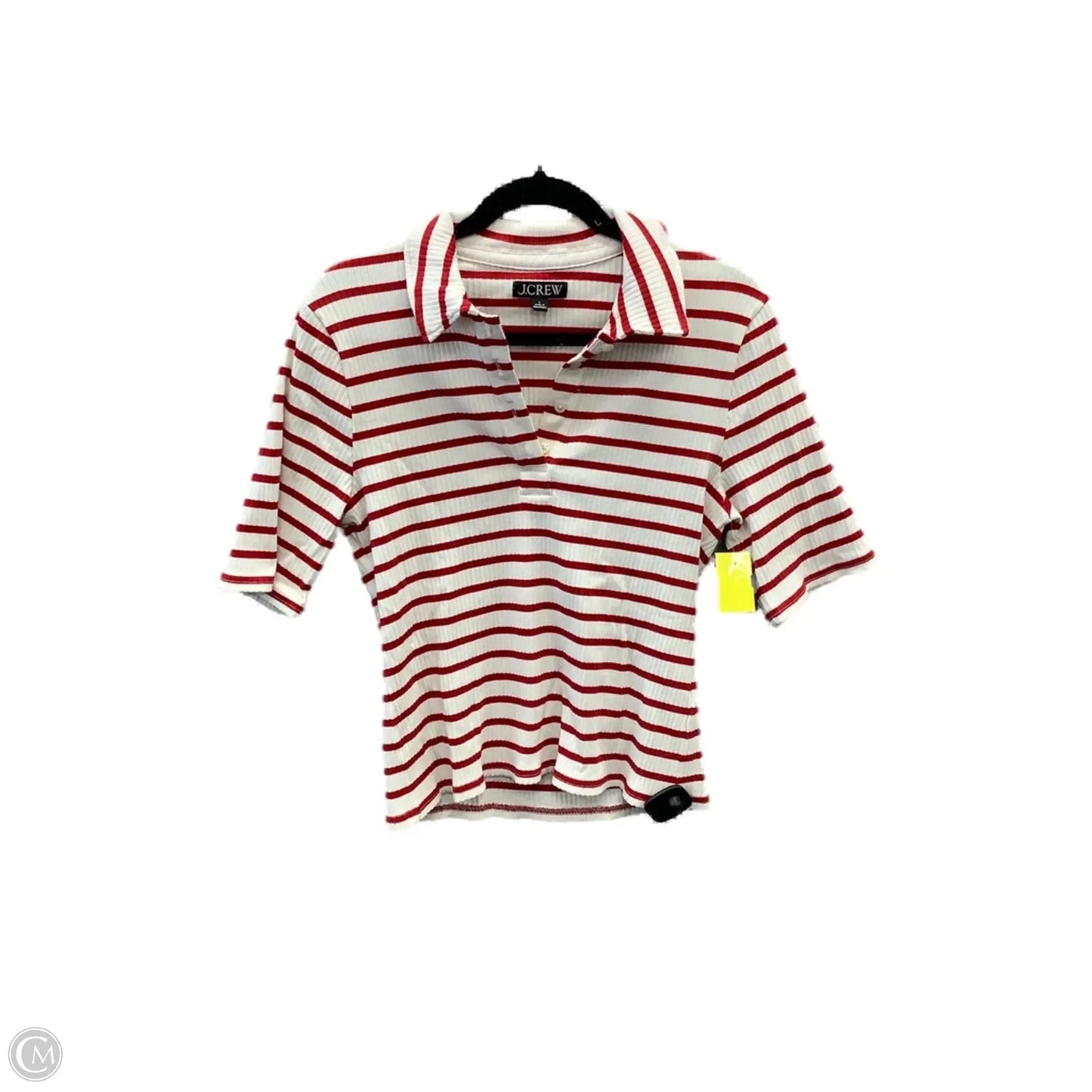 Top Short Sleeve By J. Crew In Striped Pattern, Size: L