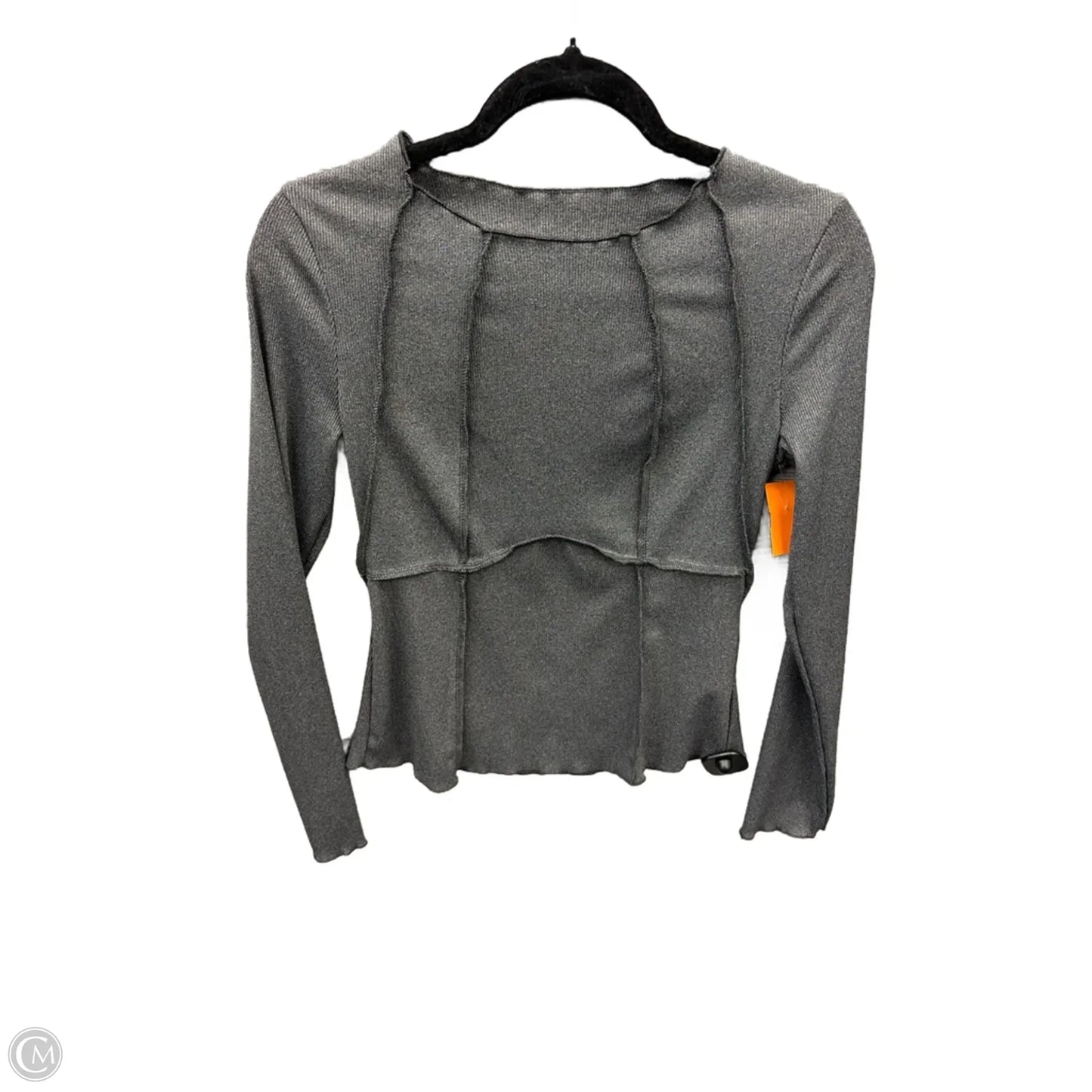 Top Long Sleeve By Clothes Mentor In Grey, Size: M
