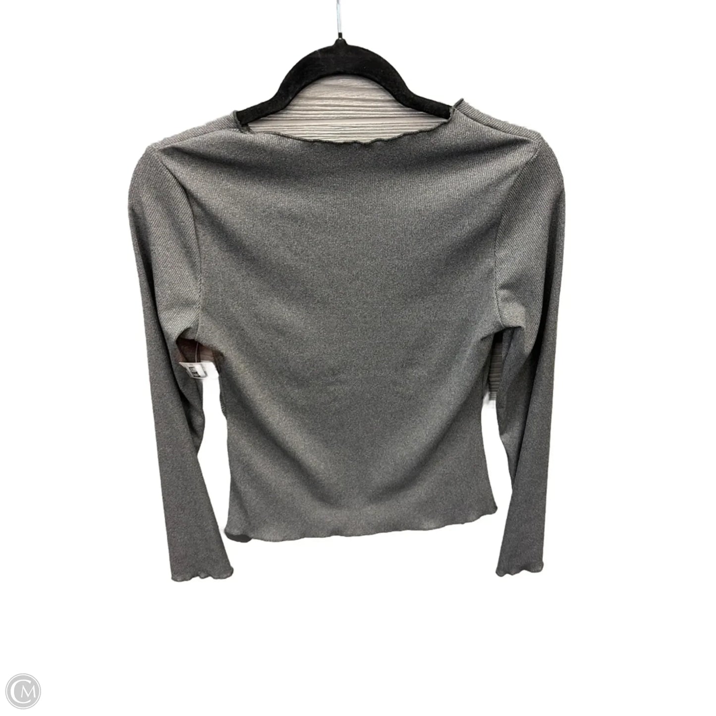 Top Long Sleeve By Clothes Mentor In Grey, Size: M