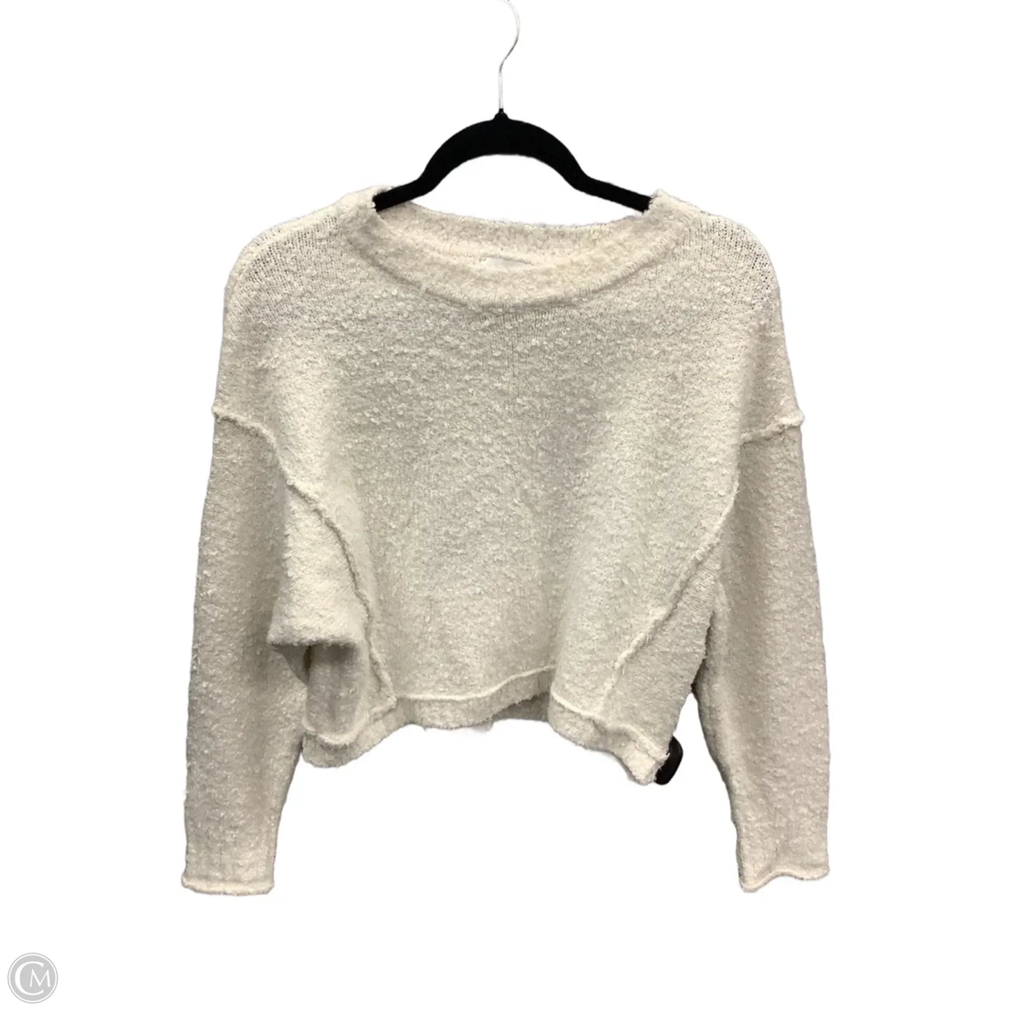 Sweater By Pink Rose In White, Size: S