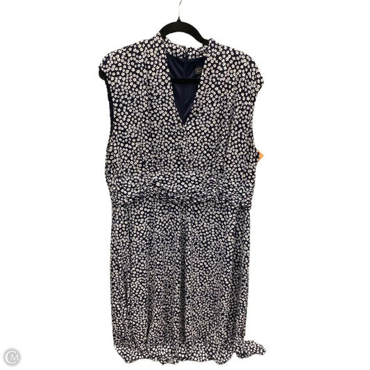 Dress Casual Midi By Jessica Howard In Blue, Size: 1x