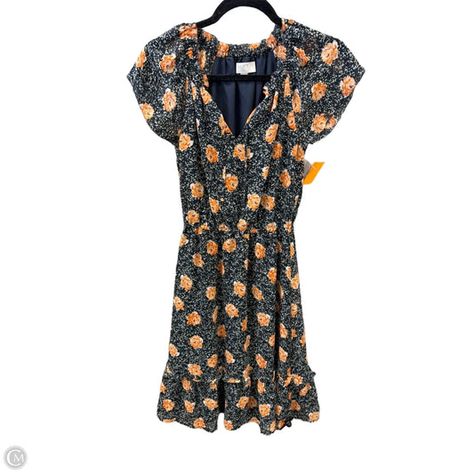Dress Casual Midi By Loft In Floral Print, Size: Xsp