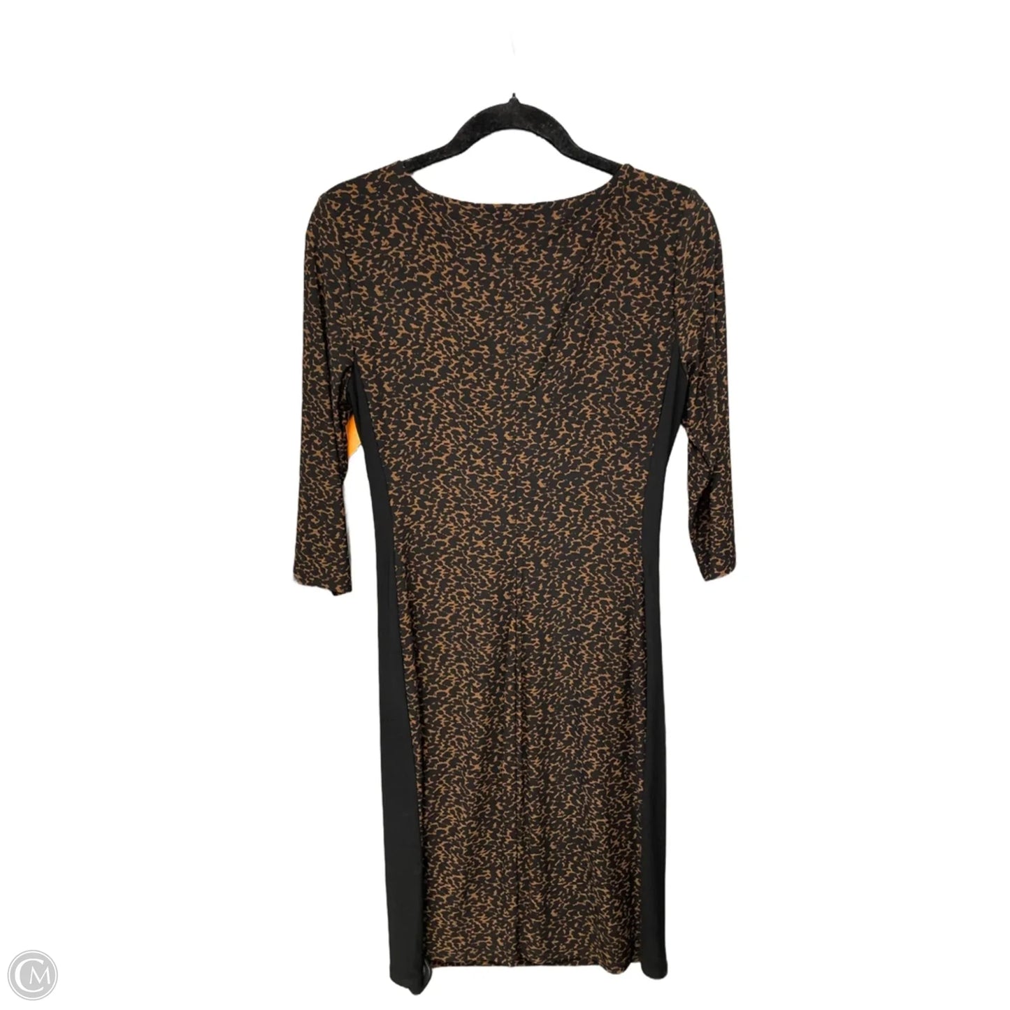Dress Party Midi By Lauren By Ralph Lauren In Animal Print, Size: M