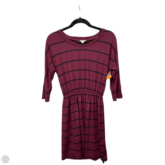Dress Casual Midi By Sonoma In Striped Pattern, Size: Xs