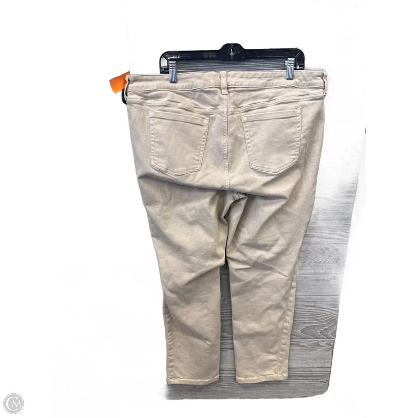 Jeans Straight By Torrid In Tan Denim, Size: 16