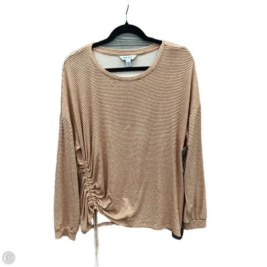 Top Long Sleeve By Nine West In Striped Pattern, Size: L