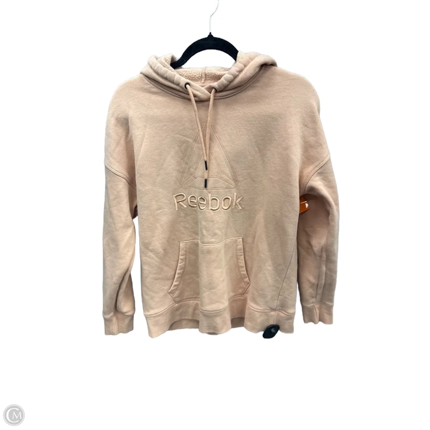 Sweatshirt Hoodie By Reebok In Orange, Size: M