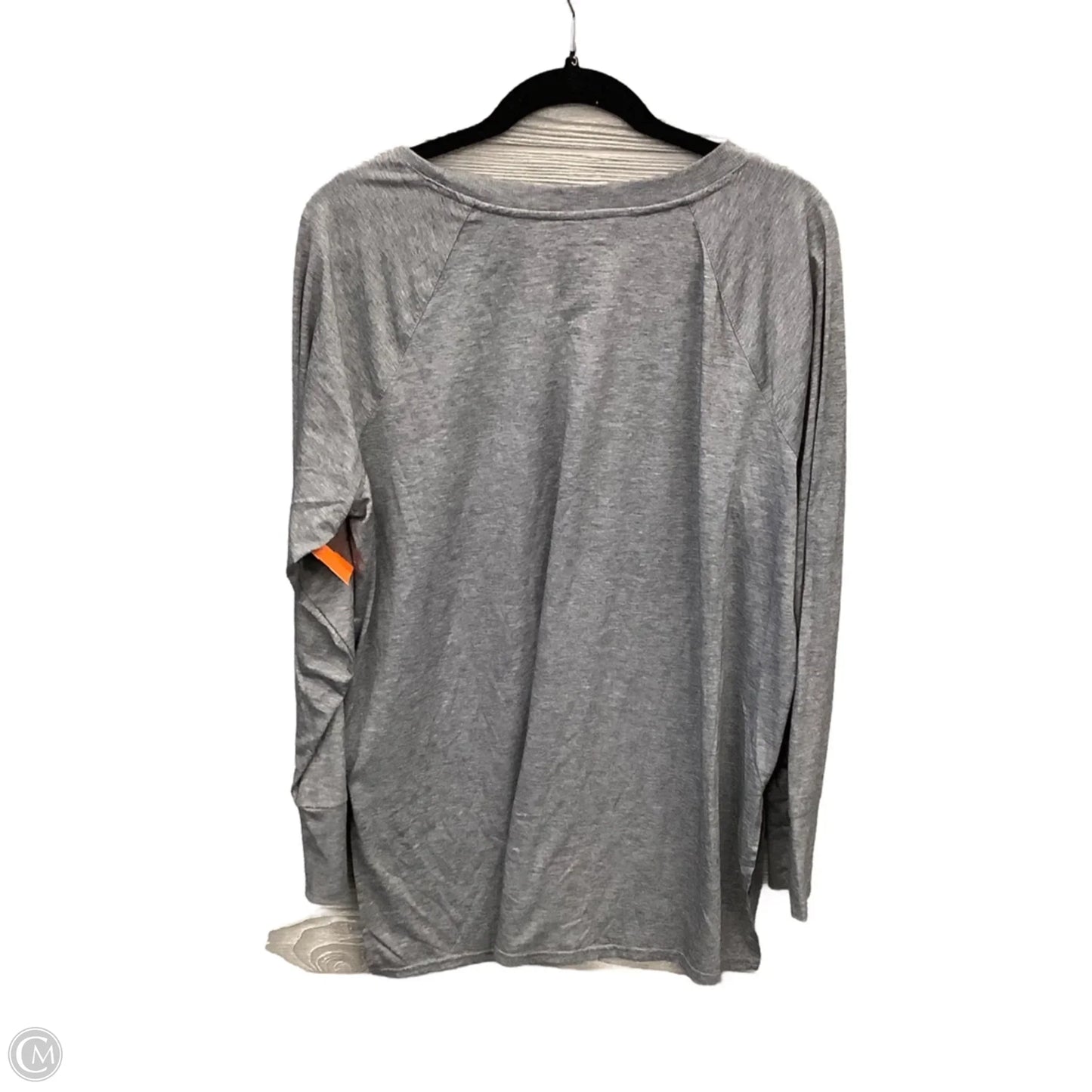 Athletic Top Long Sleeve Crewneck By Tek Gear In Grey, Size: Xxl