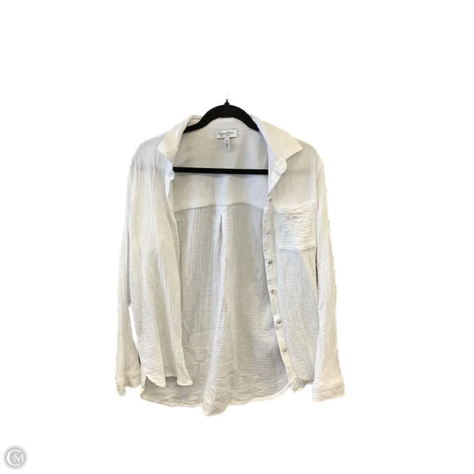 Top Long Sleeve By Jessica Simpson In White, Size: S