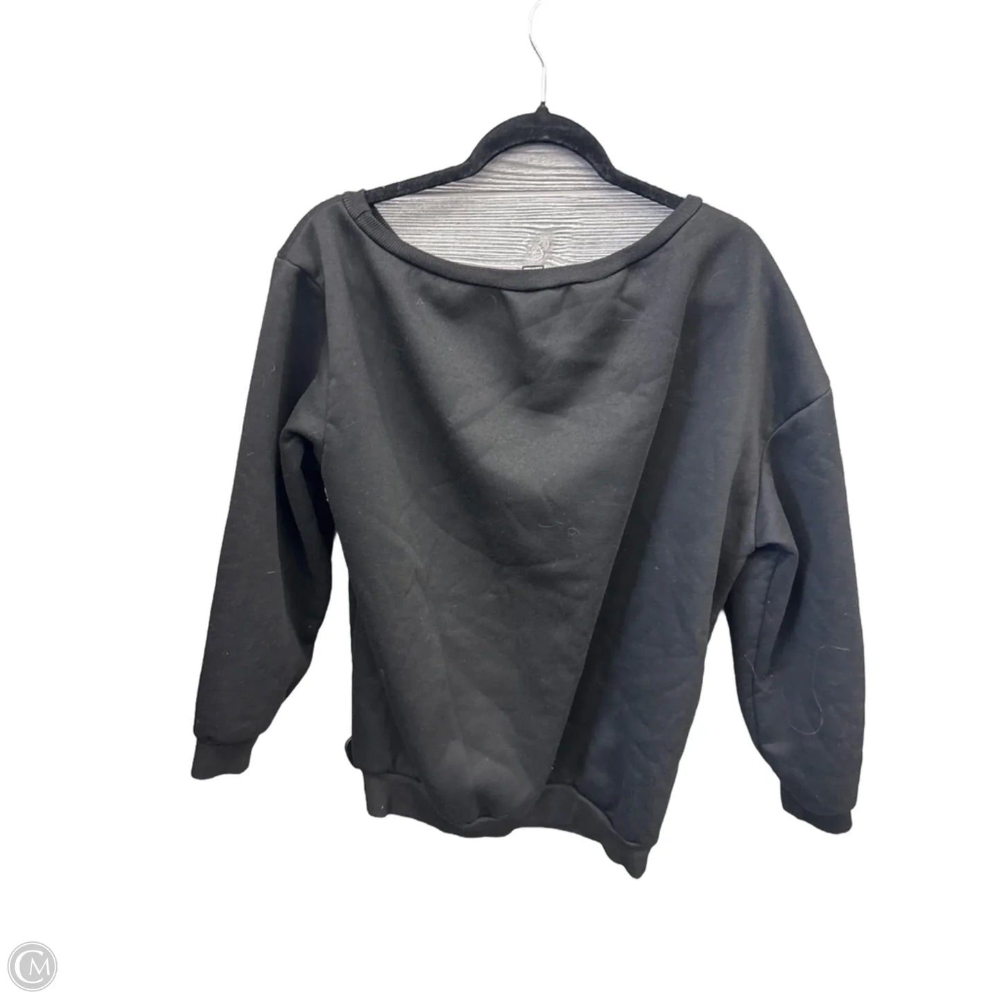 Sweatshirt Crewneck By Shein In Black, Size: L