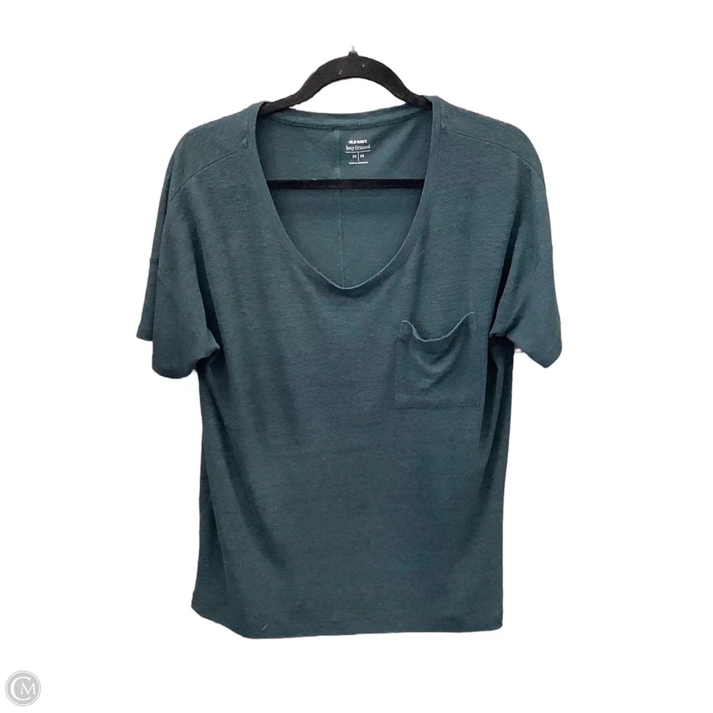 Top Short Sleeve Basic By Old Navy In Green, Size: M
