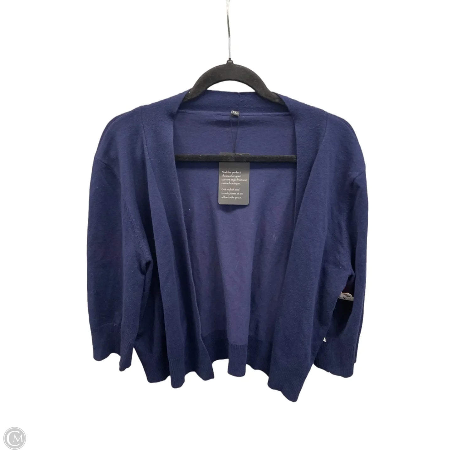 Cardigan By Clothes Mentor In Blue, Size: Xxl