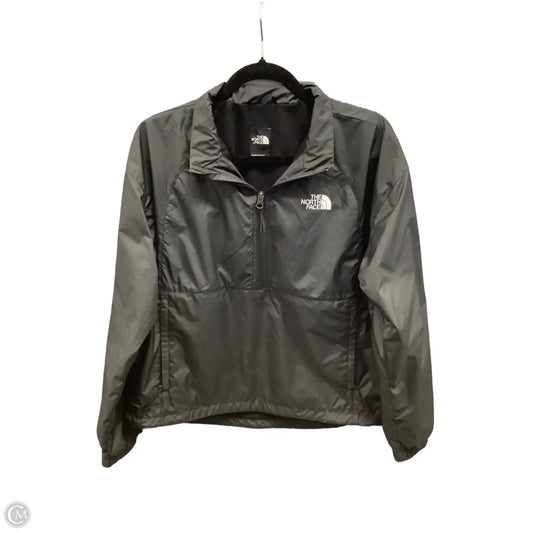 Athletic Top Long Sleeve Collar By The North Face In Black, Size: M