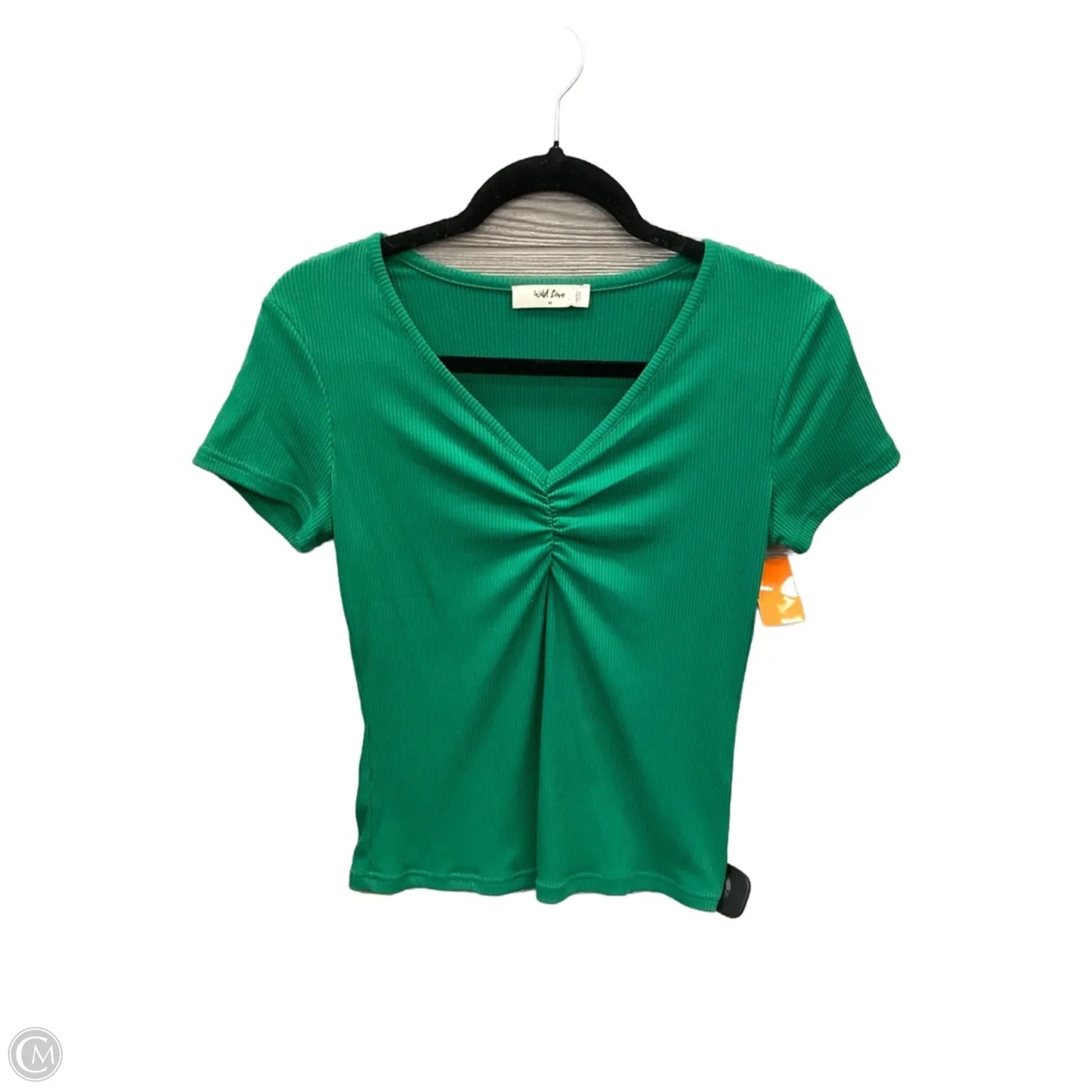 Top Short Sleeve Basic By Clothes Mentor In Green, Size: M