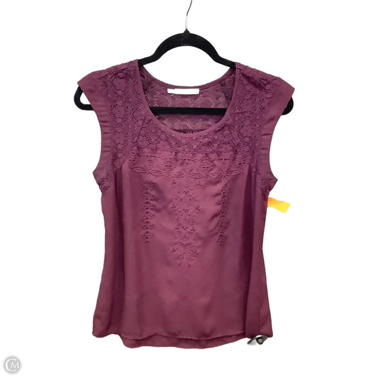 Top Sleeveless By Maurices In Purple, Size: S