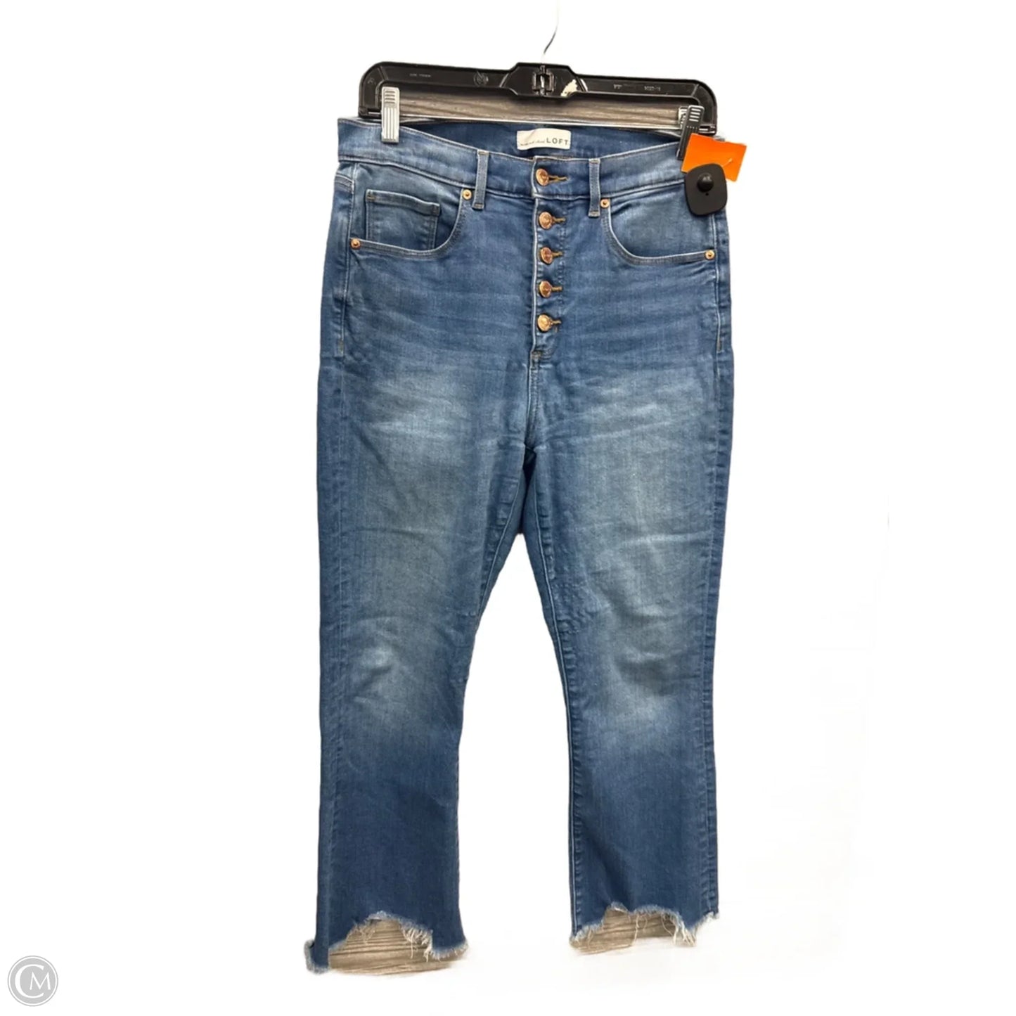 Jeans Boot Cut By Loft In Blue Denim, Size: 8