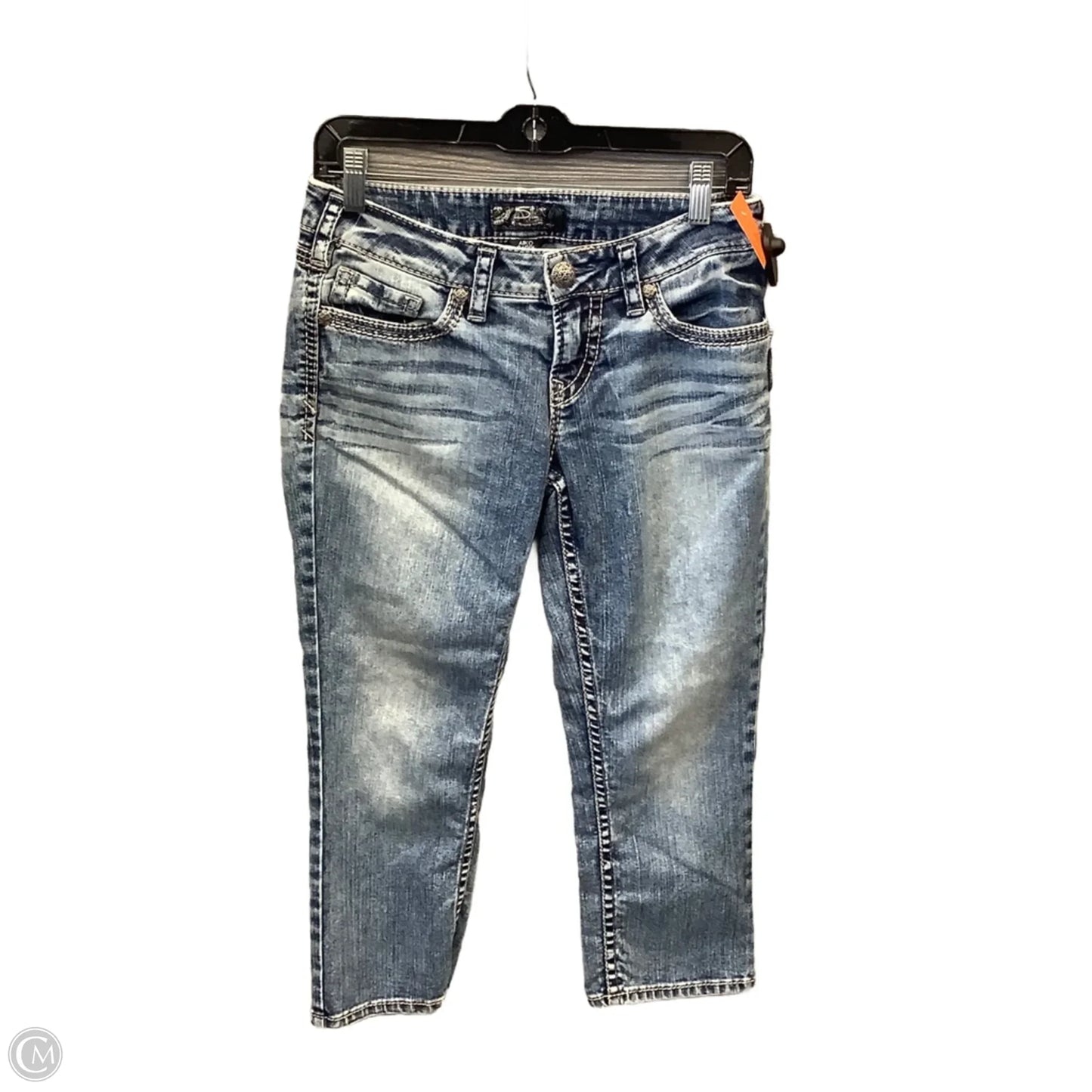 Capris By Silver In Blue Denim, Size: 6