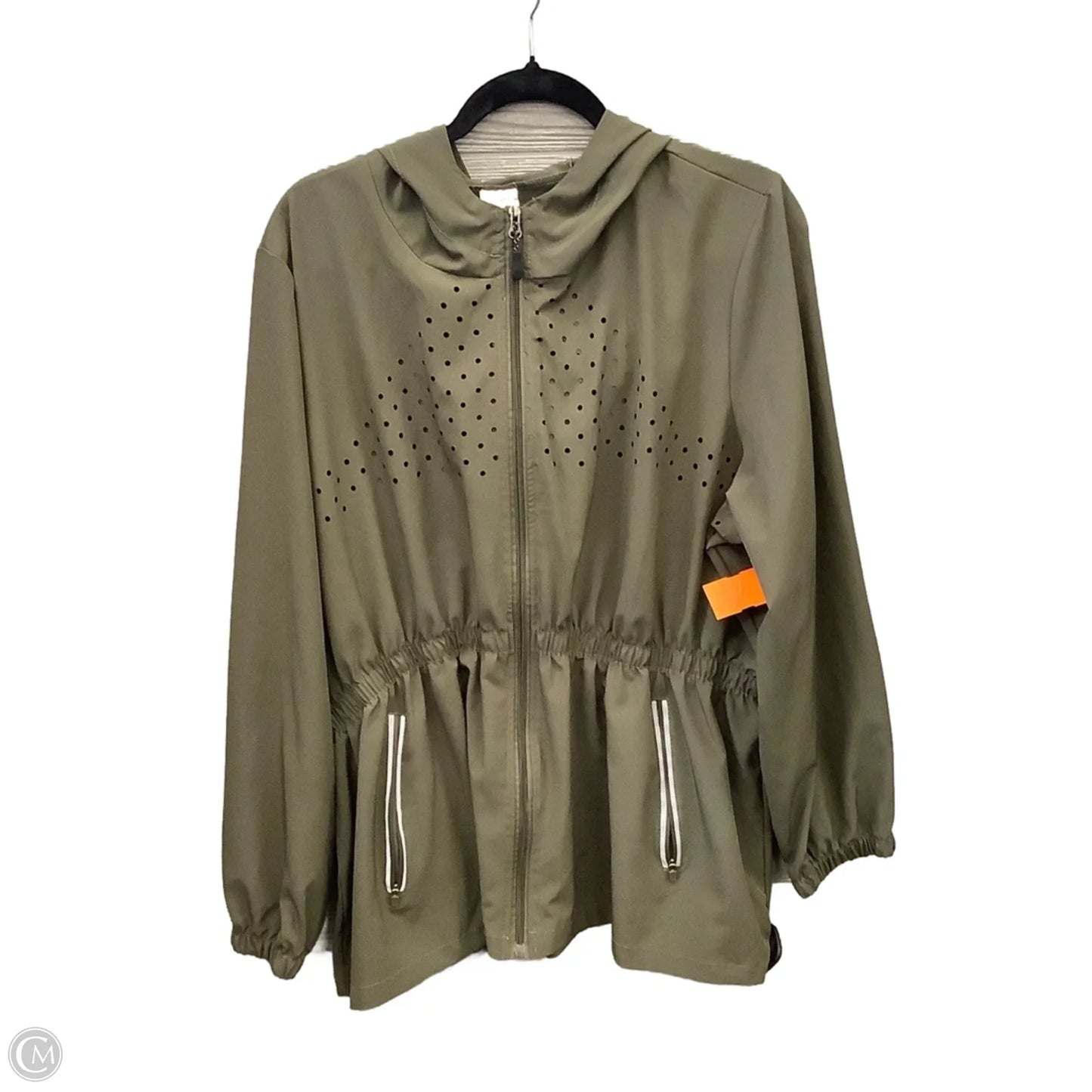 Athletic Jacket By Clothes Mentor In Green, Size: 3x