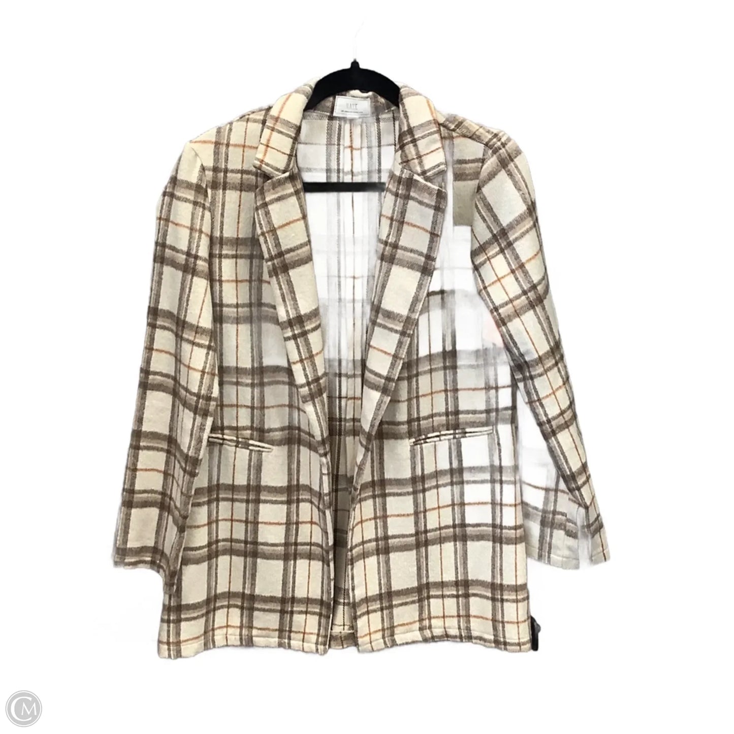 Jacket Shirt By Have In Plaid Pattern, Size: S