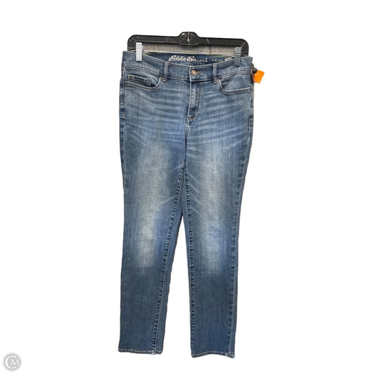 Jeans Straight By Eddie Bauer In Blue Denim, Size: 4