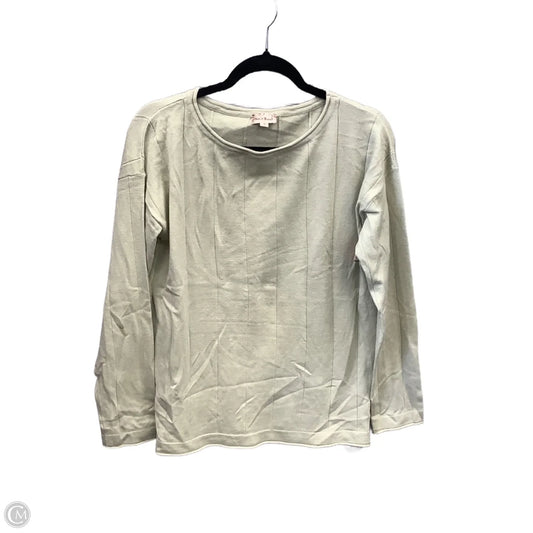 Top Long Sleeve By Hem & Thread In Green, Size: M