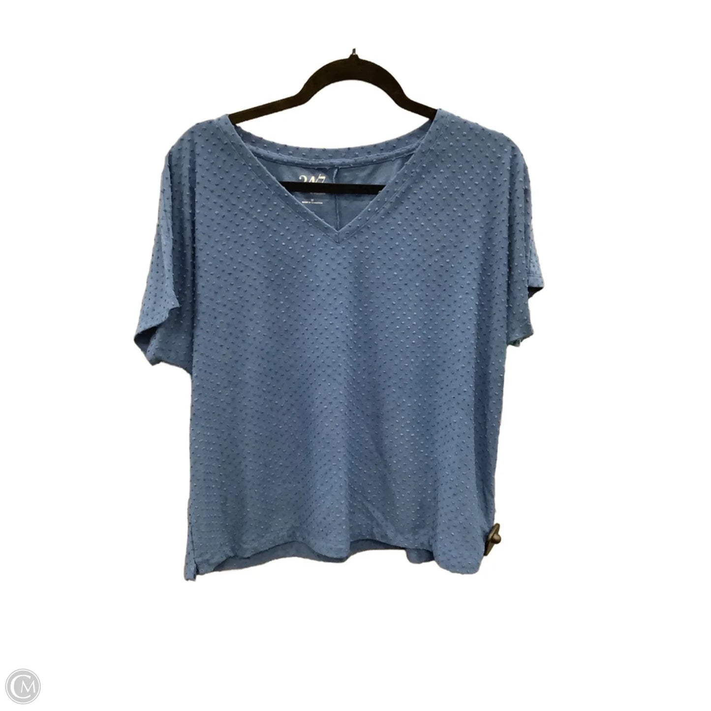 Top Short Sleeve By Maurices In Blue, Size: M