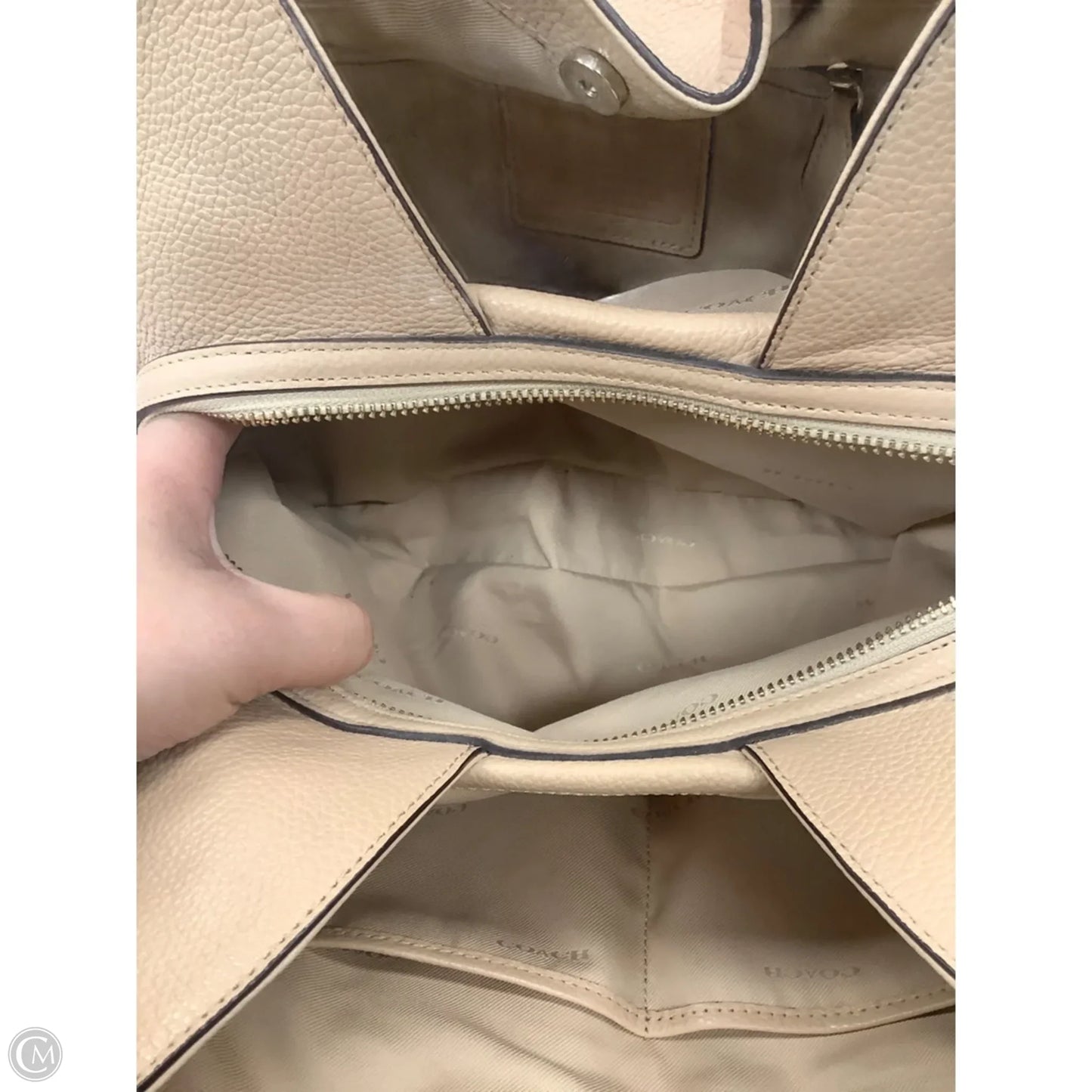 Handbag Designer By Coach, Size: Large