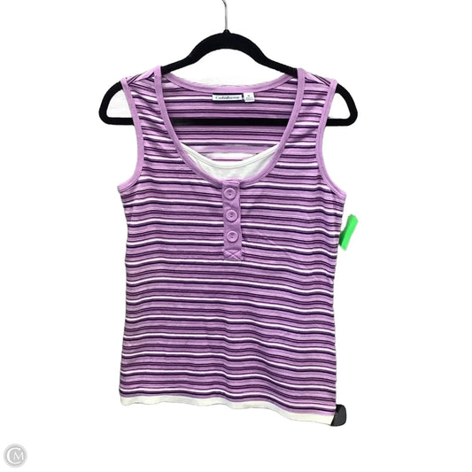 Top Sleeveless By Croft And Barrow In Purple, Size: M