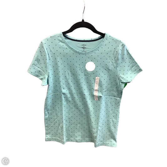Top Short Sleeve By Croft And Barrow In Blue, Size: M