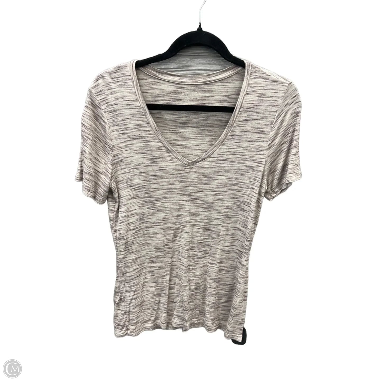 Top Short Sleeve Basic By Apt 9 In Tan, Size: S