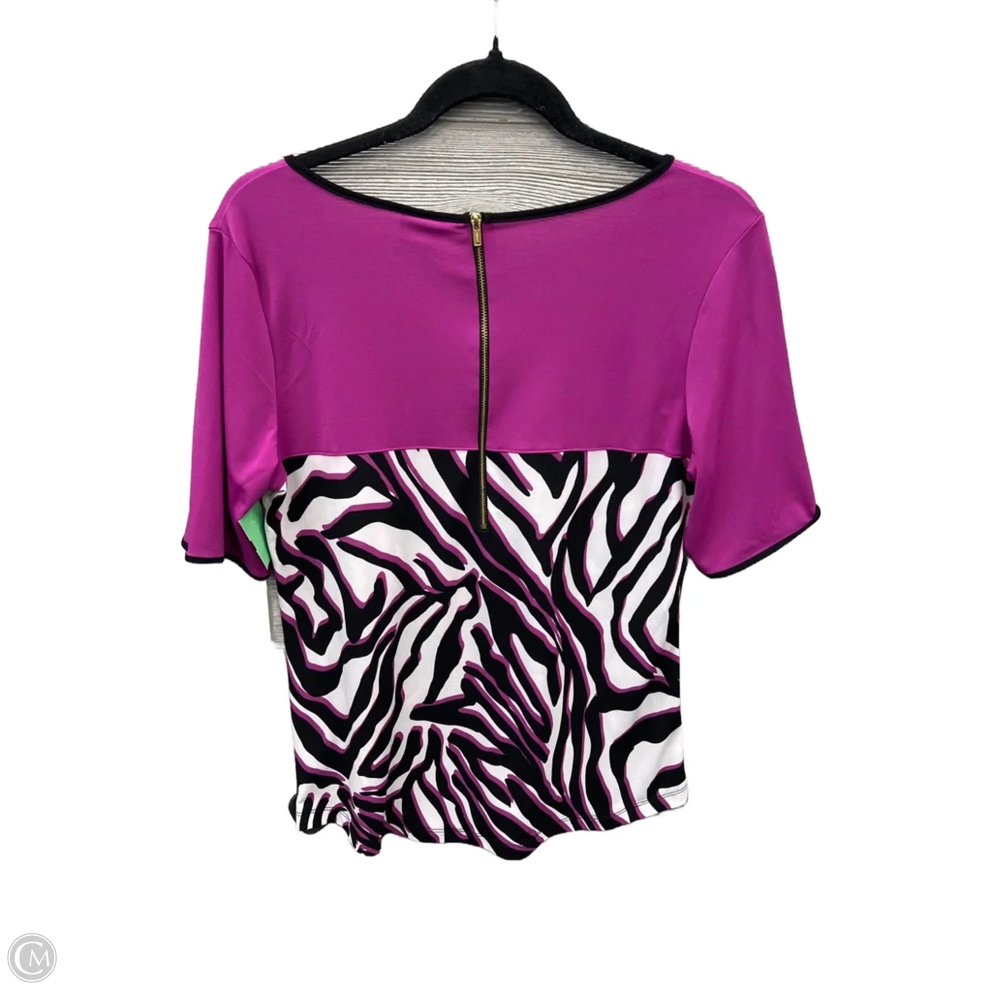 Top Short Sleeve By Worthington In Purple, Size: M