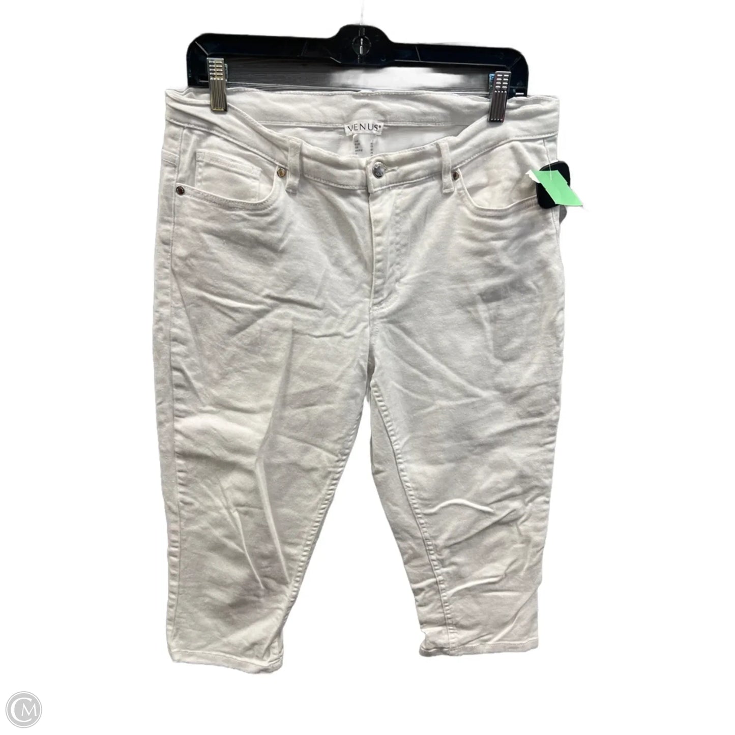 Capris By Venus In White Denim, Size: 8