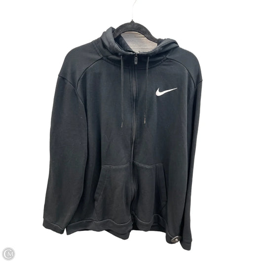 Sweatshirt Hoodie By Nike In Black, Size: Xxl