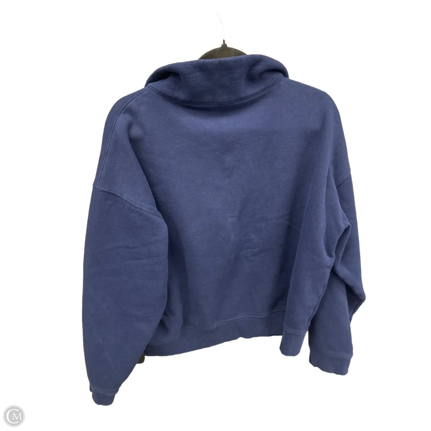 Sweatshirt Collar By Lands End In Blue, Size: L