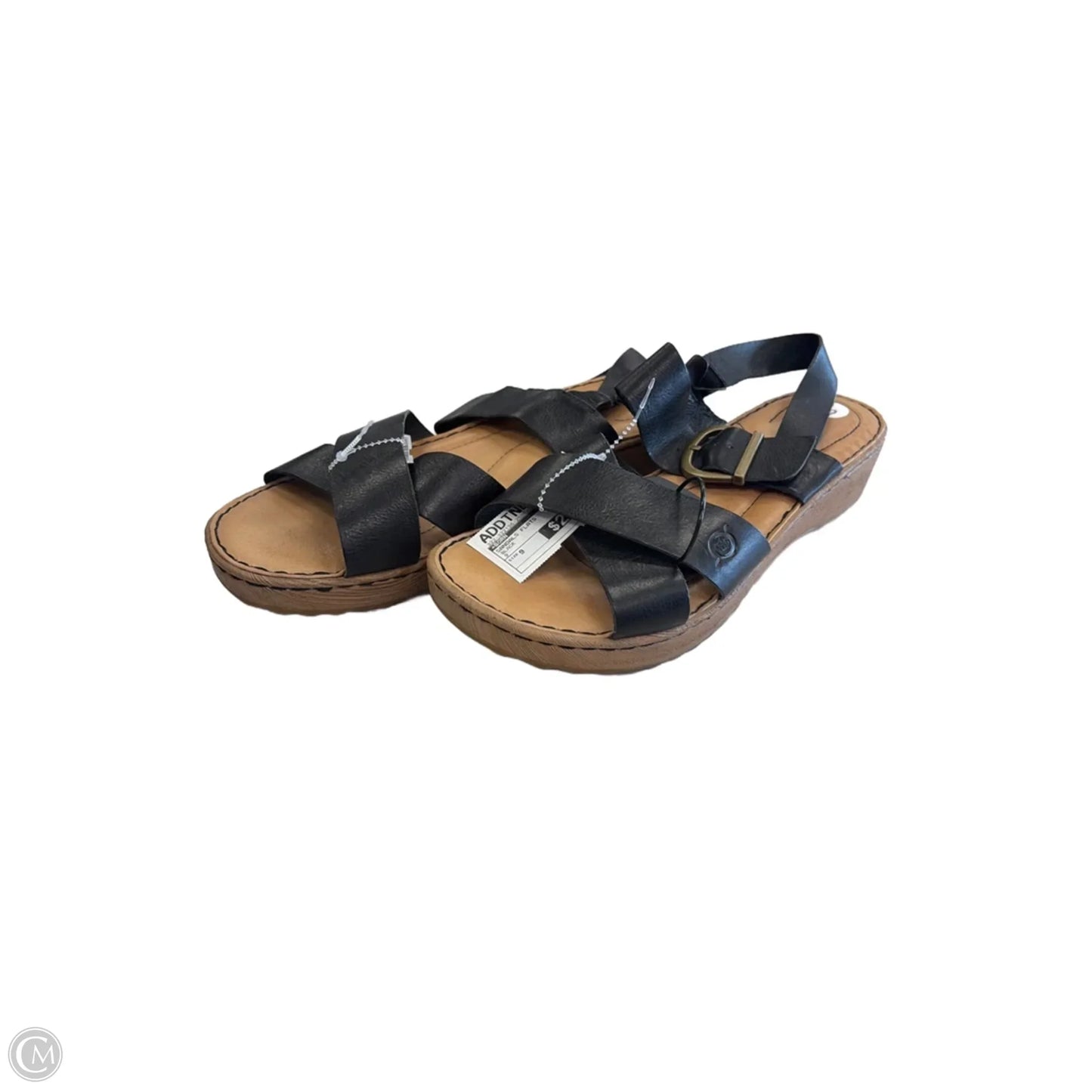 Sandals Flats By Born In Black, Size: 9