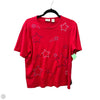 Top Short Sleeve By Classic Elements In Red, Size: Xl