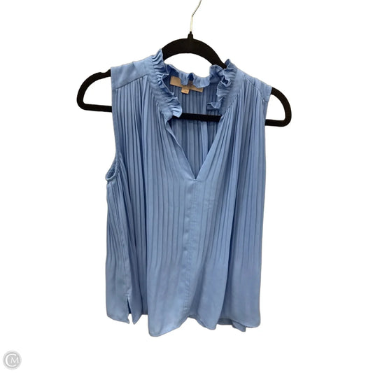 Blouse Sleeveless By Loft In Blue, Size: S
