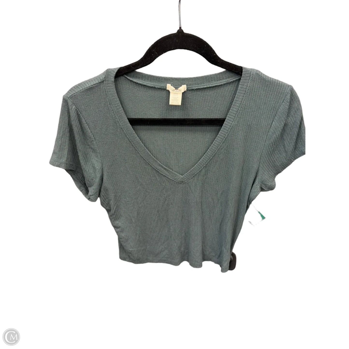 Top Short Sleeve Basic By Bozzolo In Green, Size: L