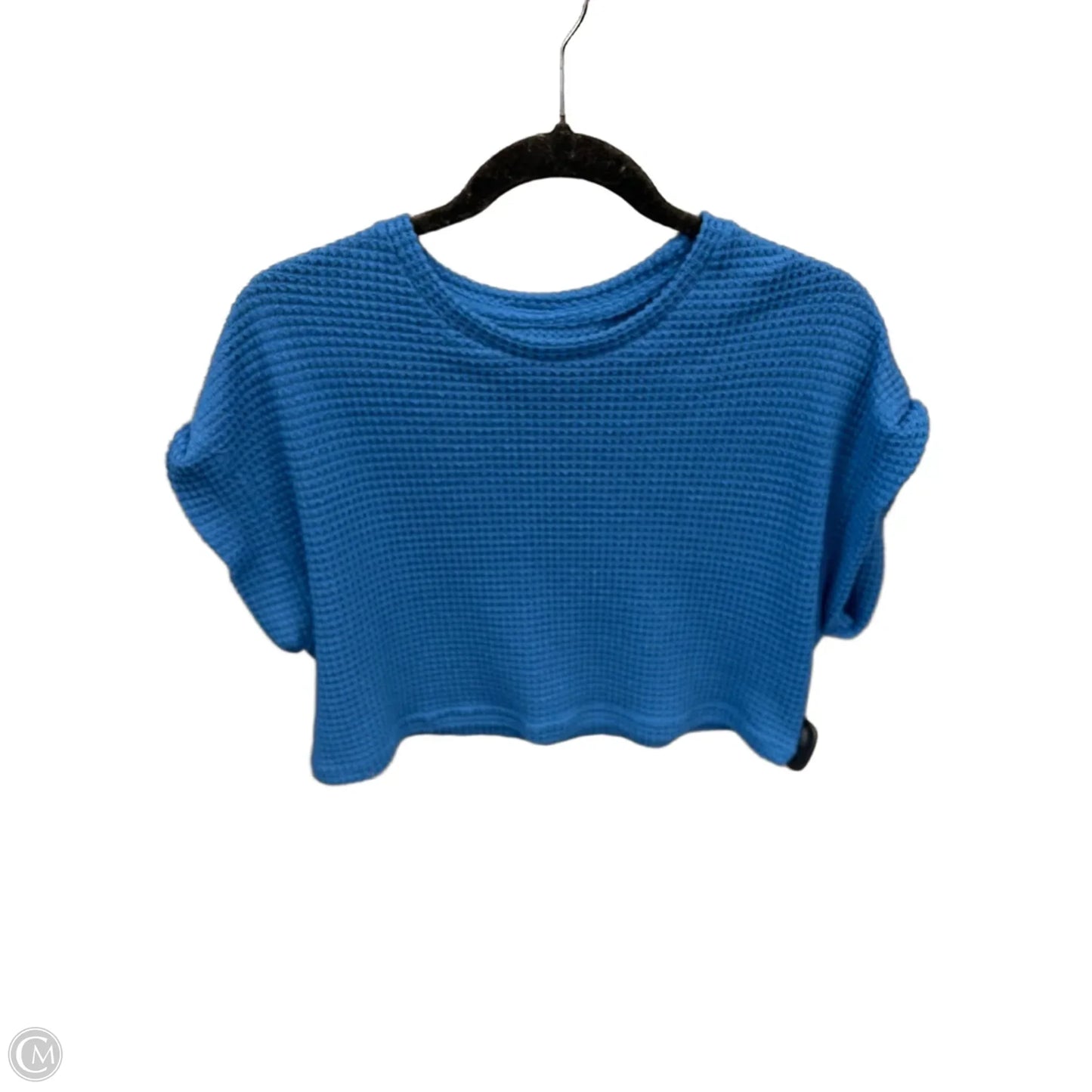Top Short Sleeve By Shein In Blue, Size: M