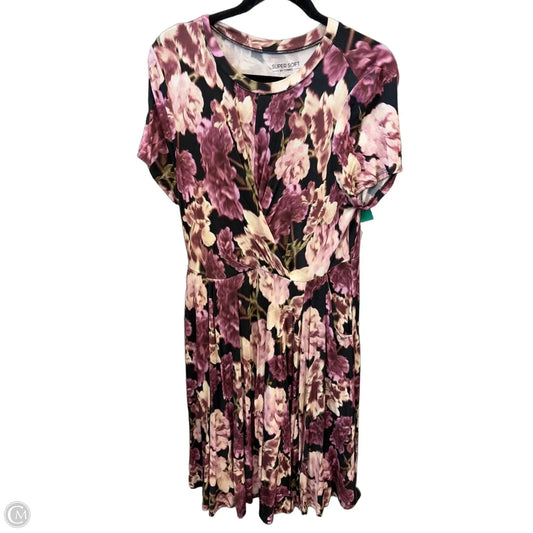 Dress Casual Midi By Torrid In Floral Print, Size: L