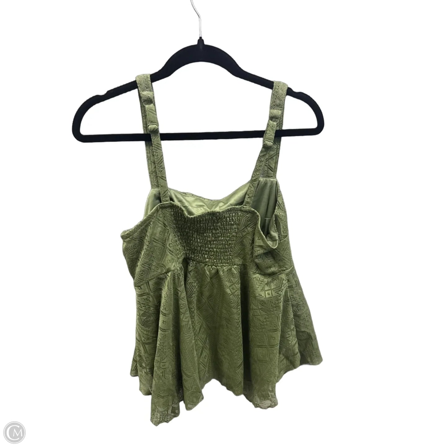 Top Sleeveless By Torrid In Green, Size: M